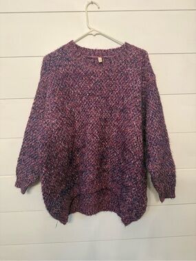 RAGA Mixed Purple Marled Crewneck Sweater
